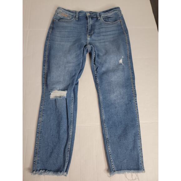 Judy Blue Jeans Womens Size 32 Howdy Boyfriend Fit High Rise Stretch - Picture 2 of 11